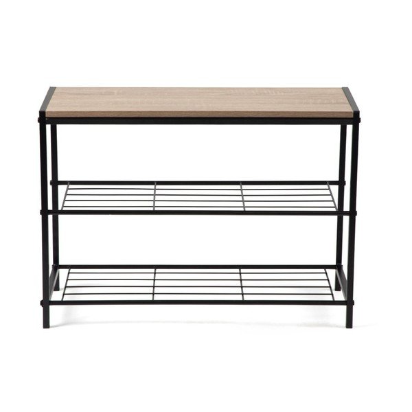 Černý ocelový botník 63x44x30 cm Asten – Bonami Essentials-image-2