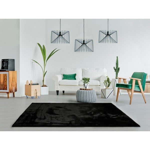 Černý koberec Universal Fox Liso, 120 x 180 cm-image-1
