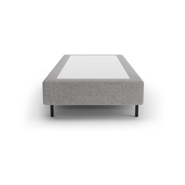 Šedá čalouněná jednolůžková postel bez čela 90x200 cm Whale – Micadoni -image-2