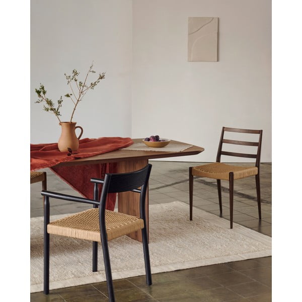 Jídelní židle z dubového dřeva v hnědo-přírodní barvě v sadě 2 ks Analy – Kave Home-image-2