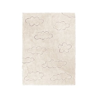 Krémový pratelný ručně tkaný bavlněný dětský koberec 120x160 cm Clouds – Lorena Canals