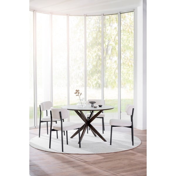 Krémové jídelní židle v sadě 2 ks Paisley – Rowico-image-2