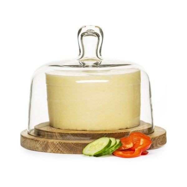 Prkénko na sýr se skleněným poklopem Sagaform Oval-image-2