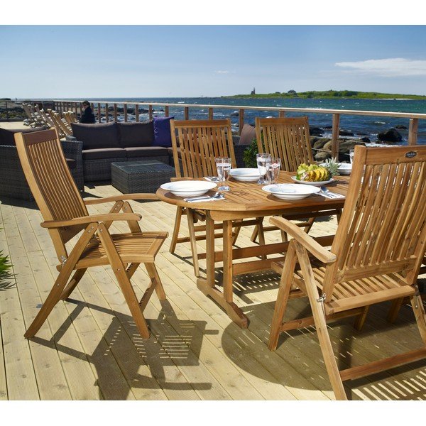 Rozkládací zahradní jídelní stůl Brafab Everton, 200-250 x 100 cm-image-1