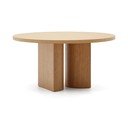 Kulatý jídelní stůl v dekoru dubu ø 150 cm Nealy – Kave Home