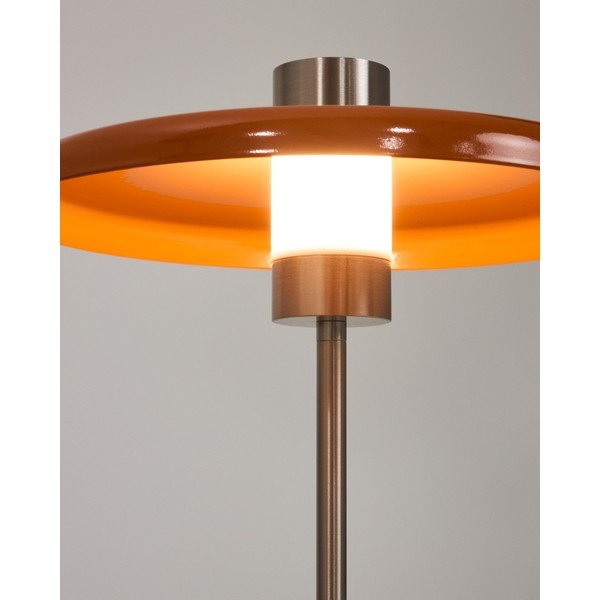 Oranžová stolní lampa s kovovým stínidlem (výška 32,5 cm) Nuvira – Kave Home-image-3