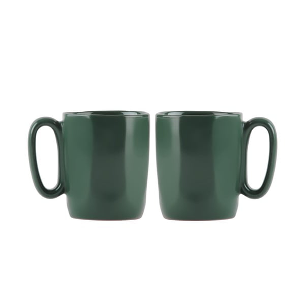 Tmavě zelené hrnky na espresso z kameniny v sadě 2 ks 80 ml Fuori – Vialli Design
