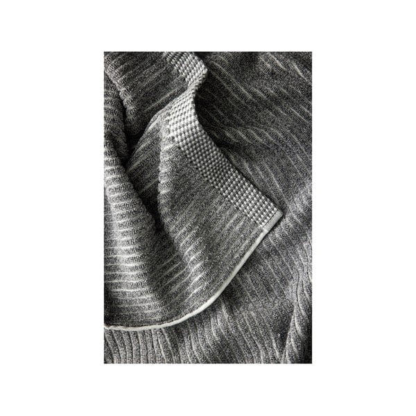 Šedý ručník z organické bavlny 50x100 cm Melange - Södahl-image-3