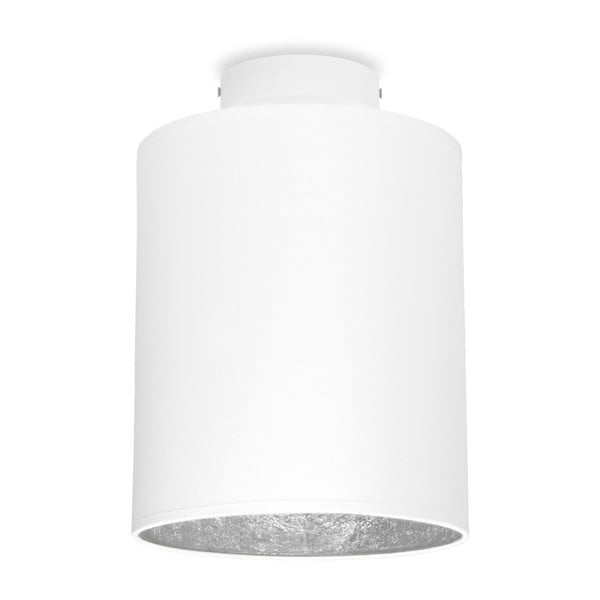Bílé stropní svítidlo s detailem ve stříbrné barvě Sotto Luce MIKA Elementary XS PLUS CP