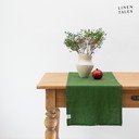 Lněný běhoun na stůl 40x200 cm True Green – Linen Tales