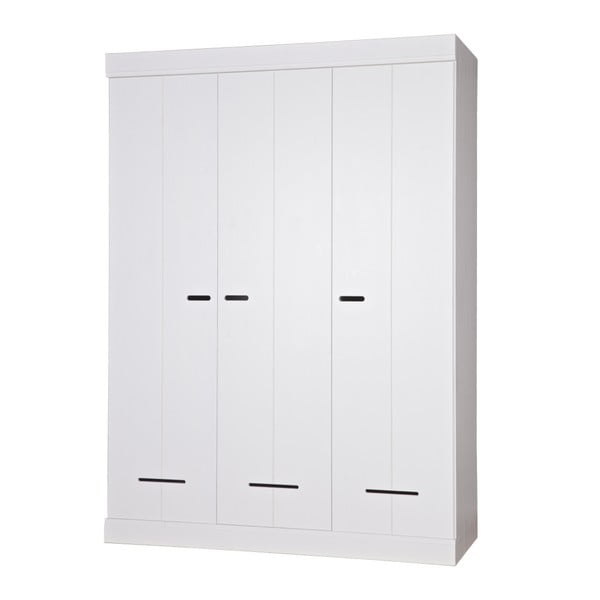 Bílá trojkřídlá skříň WOOOD Locker-image-1
