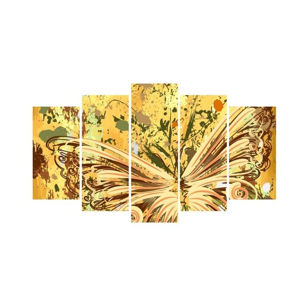 Vícedílný obraz Insigne Amarillo, 102 x 60 cm