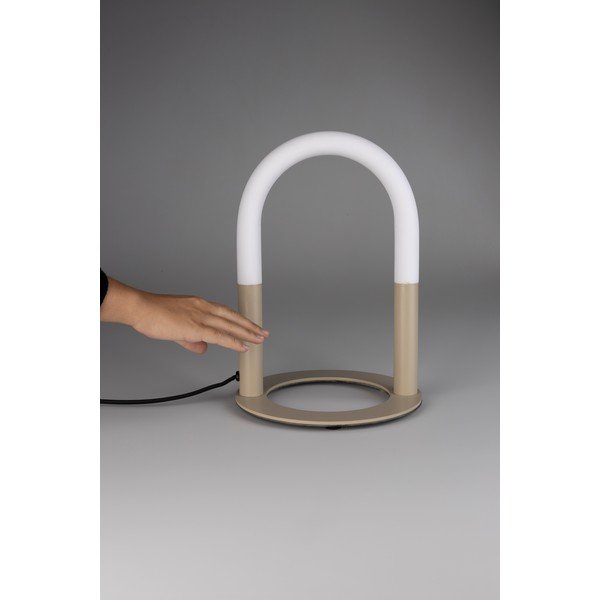 Béžová kovová LED stmívatelná stolní lampa (výška 36 cm) Arch – Zuiver-image-4