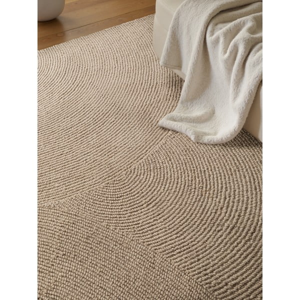 Béžový ručně tkaný vlněný koberec 120x180 cm Eleni Light Beige – Hanse Home-image-3