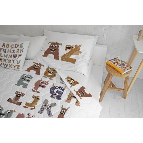 Prošívaná deka a povlak na polštář v sadě z bavlněného saténu 140x200 cm – Butter Kings-image-1