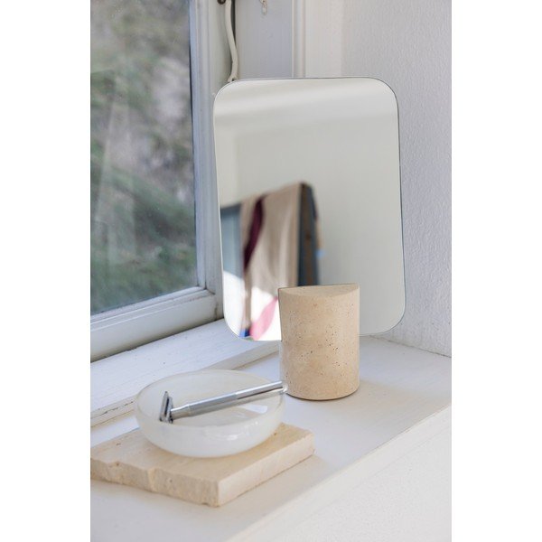 Kosmetické zrcadlo 18x30 cm Travertine – Mette Ditmer Denmark-image-2