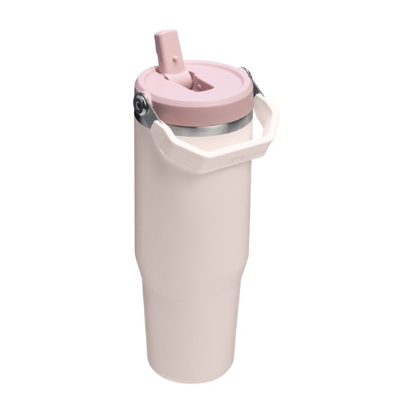 Světle růžová termoska z nerezové oceli 890 ml IceFlow™ Flip Straw 2.0 Tumbler Rose Quartz – Stanley-image-1