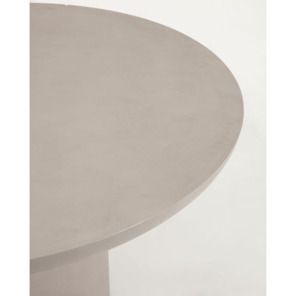 Betonový zahradní jídelní stůl ø 110 cm Taimi – Kave Home-image-2
