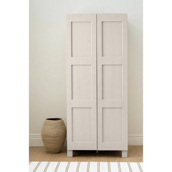 Šedobéžová závěsná šatní skříň z MDF 80x190x61 cm Ben – Ellos Home-image-3