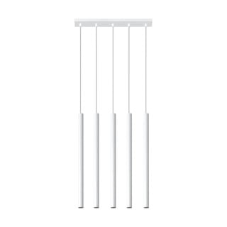 Bílé závěsné svítidlo Nice Lamps Fideus, délka 45 cm