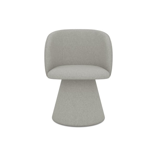Světle šedé čalouněné jídelní křeslo Maia – Makamii-image-1