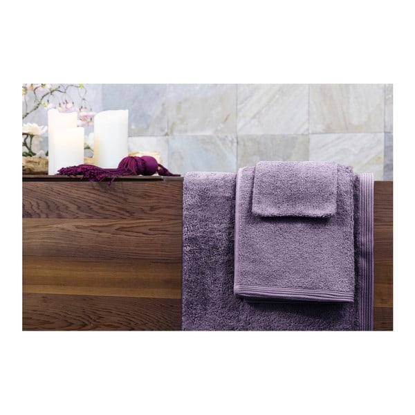 Set dvou fialových ručníků a osušky Jalouse Maison Lavande