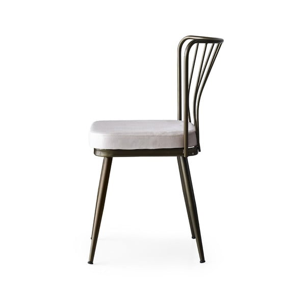 Šedé kovové jídelní židle v sadě 2 ks Yildiz – Kalune Design-image-4