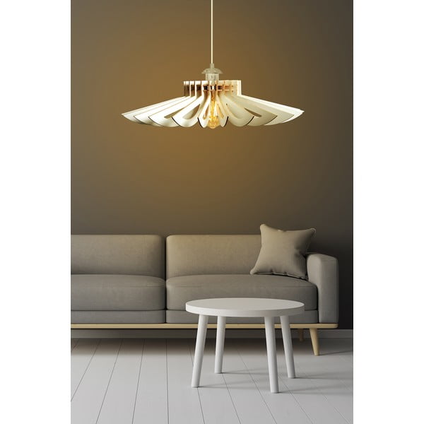 Bílé závěsné svítidlo ø 68 cm – Opviq lights-image-1