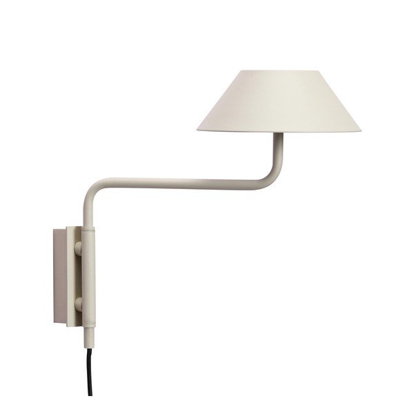 Béžové kovové LED stmívatelné nástěnné svítidlo do zásuvky ø 30 cm Cover – Hübsch-image-3