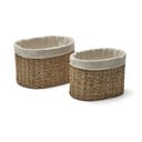 Košíky z mořské trávy v sadě 2 ks 35x25x25 cm Tossa – Kave Home
