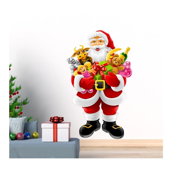Vánoční samolepka Ambiance Santa Claus and Gifts
