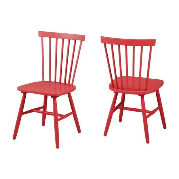 Červená jídelní židle Actona Riano