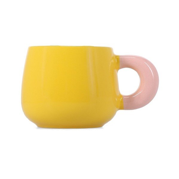 Žlutý hrnek z kostního porcelánu 470 ml Coco – ONA