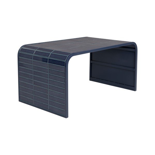 Modrý keramický konferenční stolek 47x80 cm Tiles – Zuiver