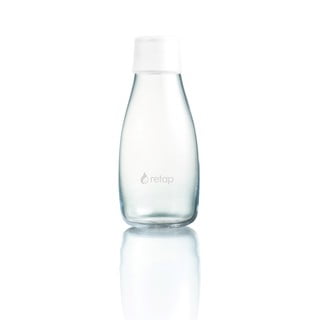 Bílá skleněná lahev ReTap, 300 ml