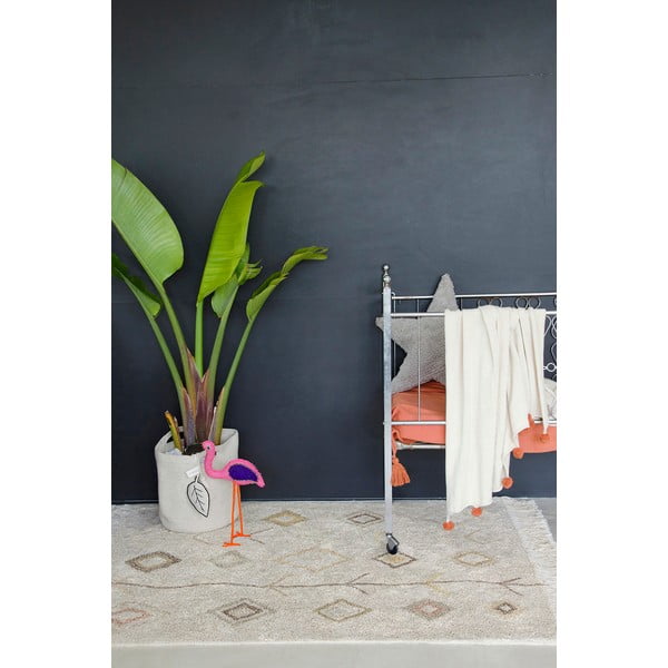 Béžový pratelný ručně tkaný bavlněný koberec 170x240 cm Kaarol Earth – Lorena Canals-image-3