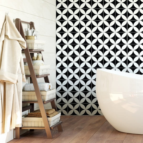 Sada 60 nástěnných samolepek Ambiance Wall Decal Cement Tiles Aniello, 15 x 15 cm-image-2
