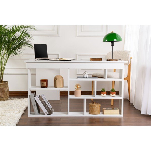 Matný rohový pracovní stůl 120x130 cm Vesper – Kalune Design-image-3