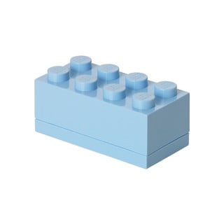 Světle modrý úložný box LEGO® Mini Box