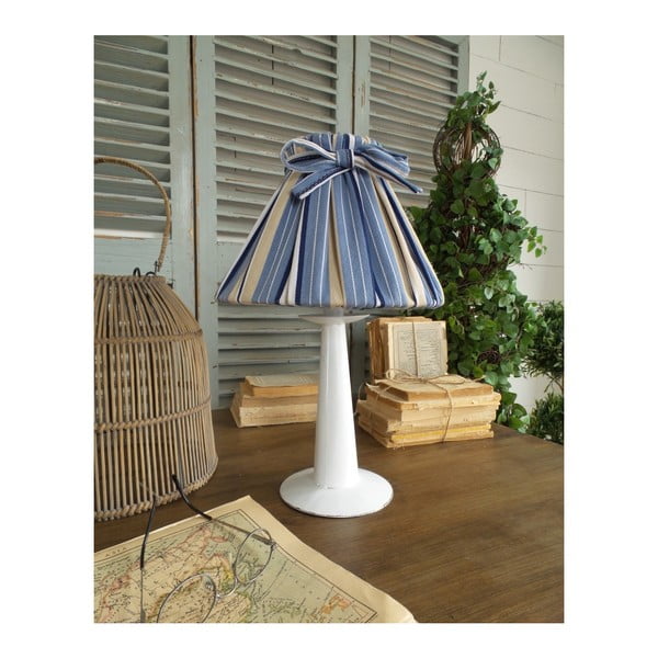 Stolní lampa s modrým stínidlem Orchidea Milano Catherine