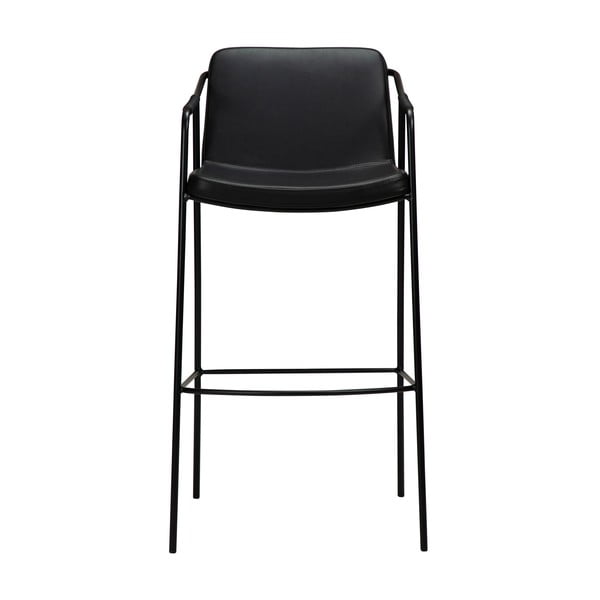 Černá barová židle z imitace kůže DAN-FORM Denmark Boto, výška 105 cm-image-1