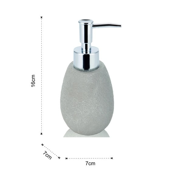 Béžová sada doplňků do koupelny z polyresinu Cement – Tomasucci-image-1