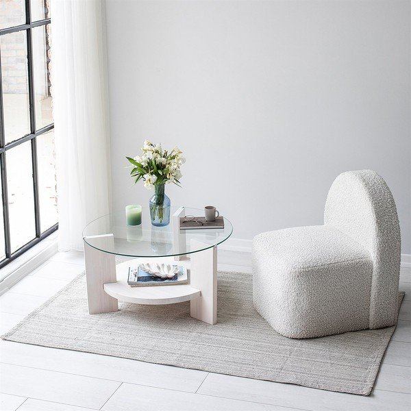 Bílý kulatý konferenční stolek ø 75 cm Mondo – Neostill-image-2