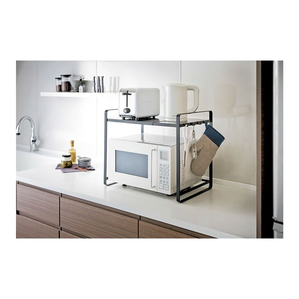 Černá nastavitelná kuchyňská police YAMAZAKI Tower-image-2