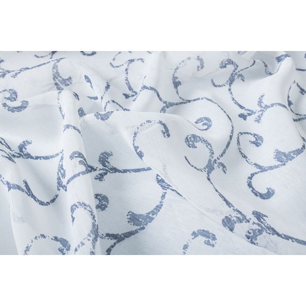 Modro-bílá záclona 300x260 cm Fiesta – Mendola Fabrics-image-3