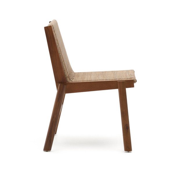 Dřevěná zahradní židle v přírodní barvě Itani – Kave Home-image-2