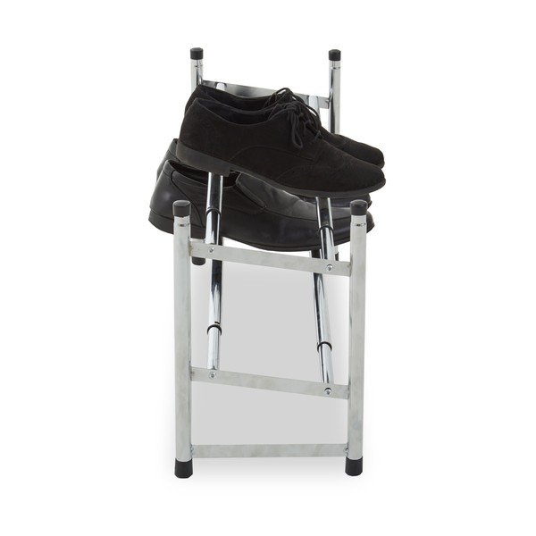 Kovový teleskopický stojan na boty ve stříbrné barvě – Premier Housewares-image-4