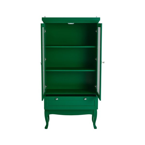 Zelená závěsná vitrína z MDF 85x170,5x35 cm Prato – Ellos Home-image-4