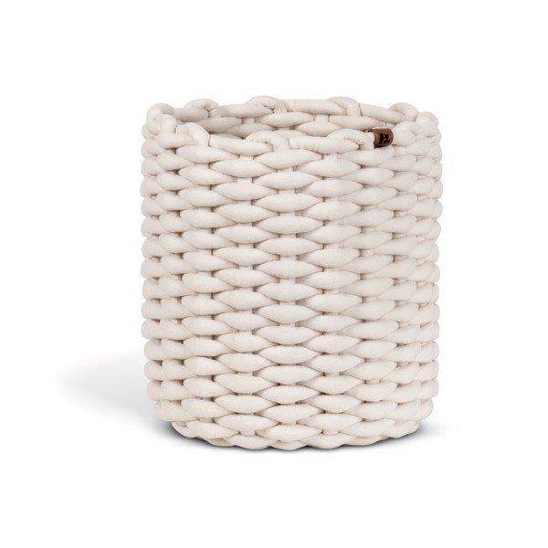 Látkový košík ø 25x25 cm Peach Skin Round M – Bigso