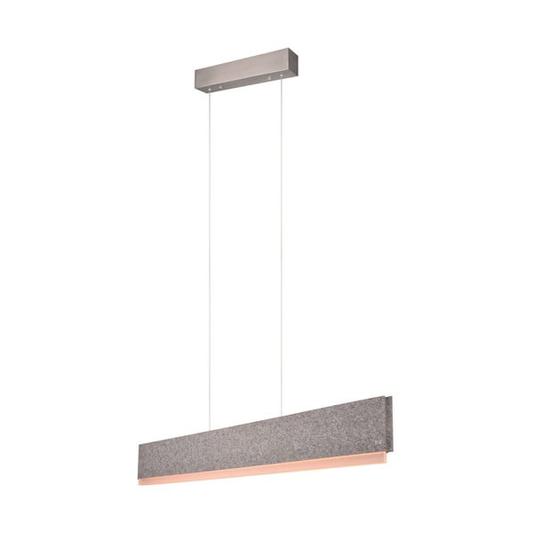 Šedé LED závěsné svítidlo s hlasovým ovládáním/s ovládáním pomocí mobilní aplikace s textilním stínidlem Cicara – CINQUE-image-3